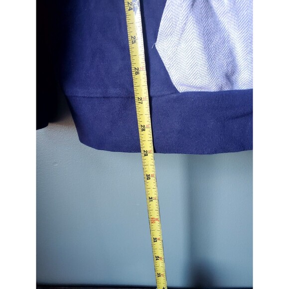 Ampersand Ave Womens Navy Herringbone Double Hood L/S Hoodie Size XXXL - Picture 10 of 13